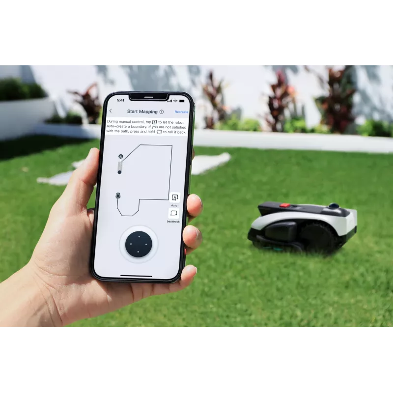 Ecovacs GOAT O1200 LiDAR PRO EU Roboter-Rasenmäher Batteriebetrieben Schwarz, Weiß