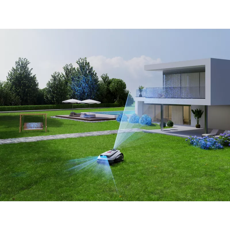 Ecovacs GOAT A1600 LiDAR PRO EU Roboter-Rasenmäher Akku Schwarz, Weiß