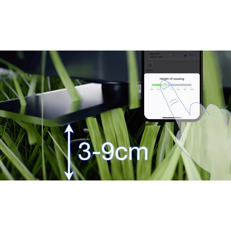 Ecovacs GOAT A1600 LiDAR PRO EU Roboter-Rasenmäher Akku Schwarz, Weiß
