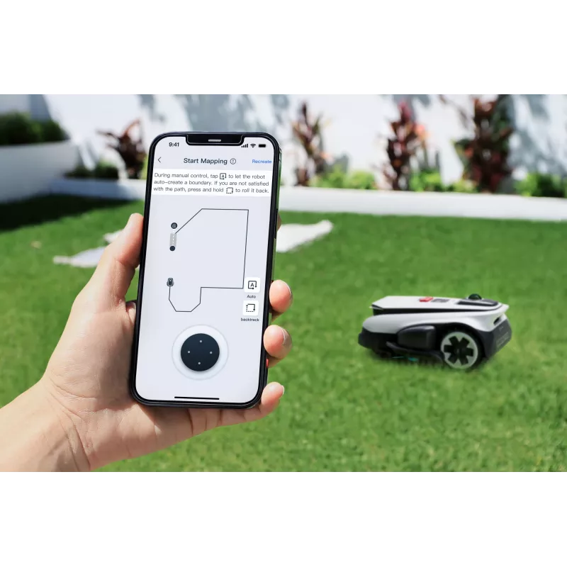 Ecovacs GOAT A1600 LiDAR PRO EU Roboter-Rasenmäher Akku Schwarz, Weiß