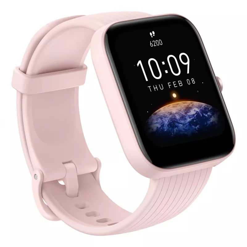 Amazfit Bip 3 Pro 4,29 cm (1,69 Zoll) TFT 44 mm Digital 240 x 280 Pixel Touchscreen Pink GPS (Satellit)