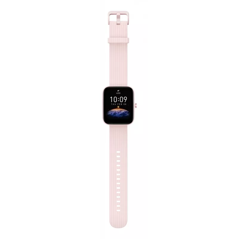 Amazfit Bip 3 Pro 4,29 cm (1,69 Zoll) TFT 44 mm Digital 240 x 280 Pixel Touchscreen Pink GPS (Satellit)