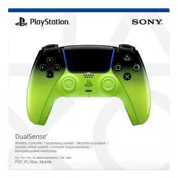 Gamepad Sony DualSense für PlayStation 5 — Bluetooth/USB, Schwarz/Grün, Analog/Digital, USB-C