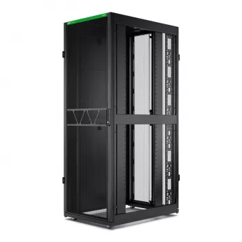 APC NetShelter SX Server Rack Gen 2, 45U, 2124H x 750W x 1070D mm, mit Seitenwänden, Schwarz