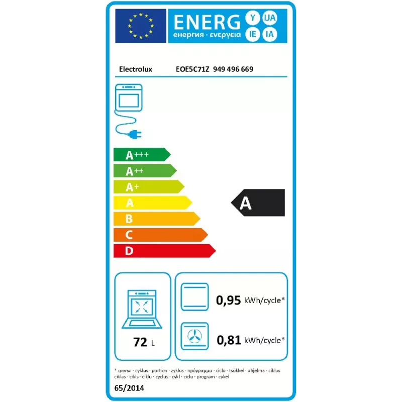 Einbau-Backofen Electrolux EOE5C71Z Elektro