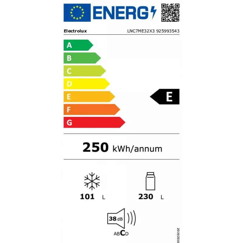 Electrolux LNC7ME32X3 Freistehend 330 L Edelstahl