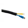 Kabelstrumpf Multibrackets M Universal Kabel Sock Self Wrap Basic 19 mm Schwarz 50 m, Polyester, -50–150 °C