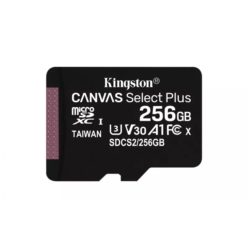 Kingston Technology Canvas Select 256GB micSDXC Plus 100R A1 C10 Karte + Adapter