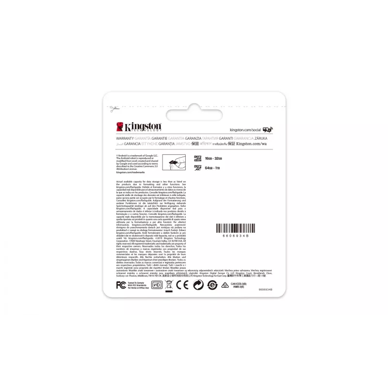 Kingston Technology Canvas Select 256GB micSDXC Plus 100R A1 C10 Karte + Adapter