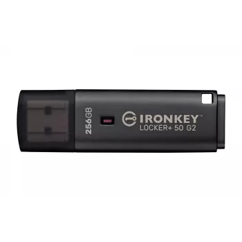USB Flash Drive KINGSTON IronKey Locker Plus 50 G2 256 GB, USB Typ-A, USB 3.2 Gen 1, AES-256, FIPS 197