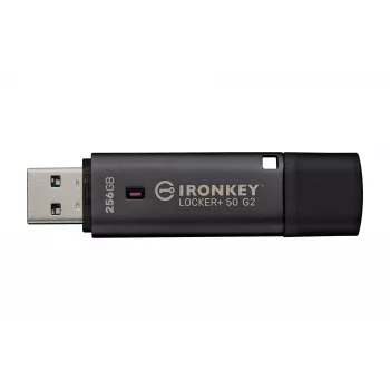 USB Flash Drive KINGSTON IronKey Locker Plus 50 G2 256 GB, USB Typ-A, USB 3.2 Gen 1, AES-256, FIPS 197