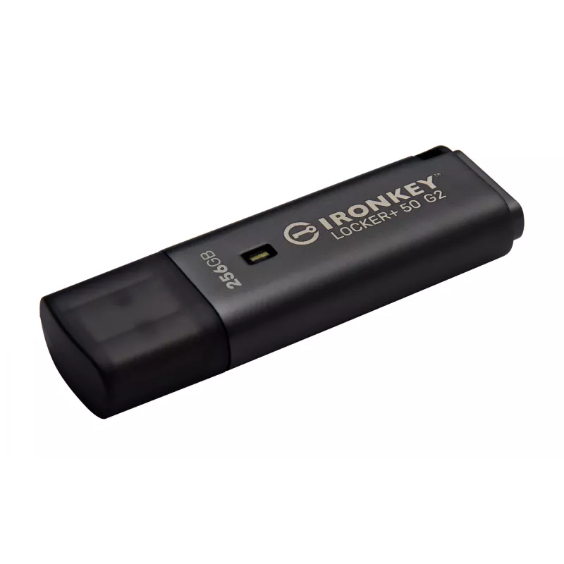 USB Flash Drive KINGSTON IronKey Locker Plus 50 G2 256 GB, USB Typ-A, USB 3.2 Gen 1, AES-256, FIPS 197
