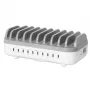 Manhattan 10-Port USB-C-Ladestation, USB-C Ausgang: 10x 20 W, max. 200 W, Netzstrom AC (inkl. US/EU/UK-Adapter)