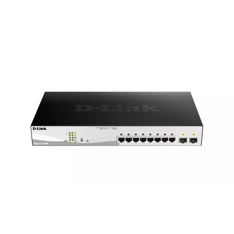 D-Link 10-Port Gigabit PoE+ Smart Managed Switch inklusive 2 SFP-Ports