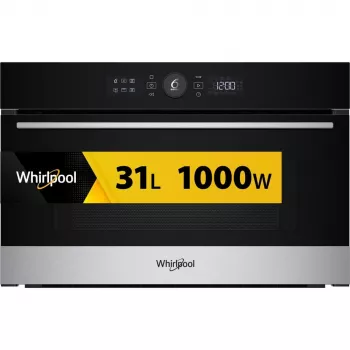 Whirlpool WMD54MX Schwarz, Edelstahl Grillmikrowelle Einbau 31 L 1000 W