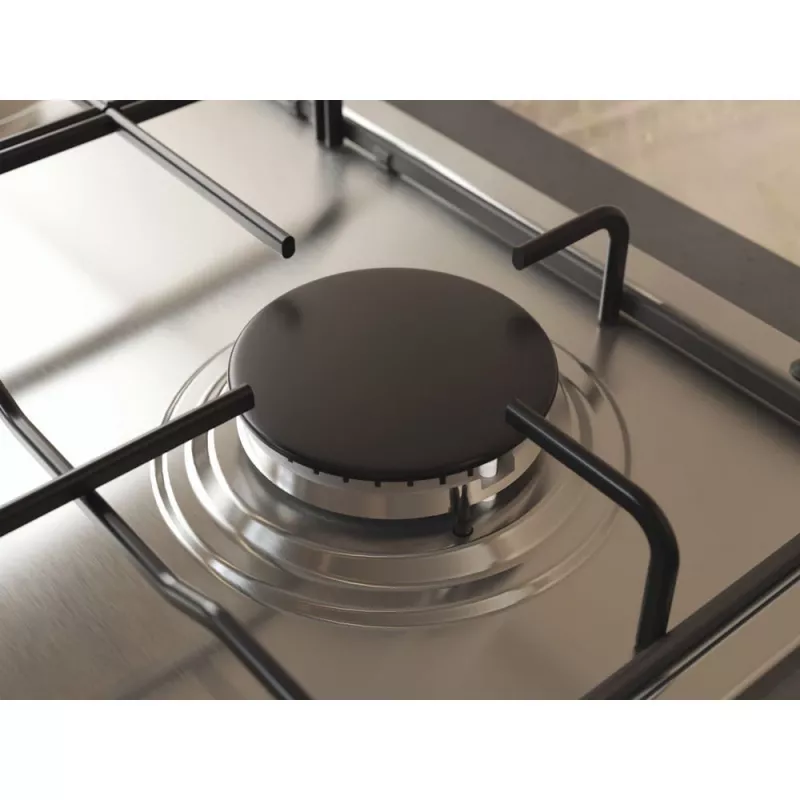 Whirlpool TGML 650 IX Edelstahl Einbau 58 cm Gas 4 Kochzonen