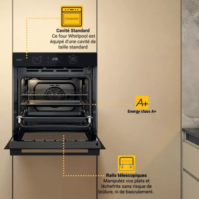 Whirlpool OMSK58RU1SB 71 L Schwarz