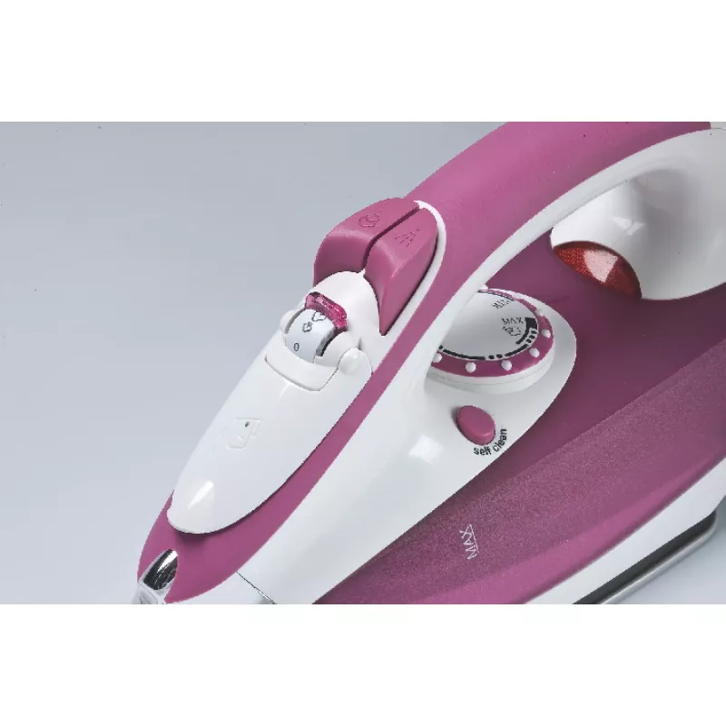 Ariete 6215 Dampfbügeleisen, 2200 W, Edelstahl-Bügelsohle, 0,28 L, Violett/Weiß