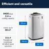 De’Longhi PAC EM82 tragbares Klimagerät 63 dB 1000 W Weiß