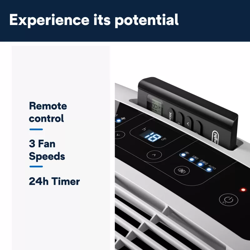 De’Longhi PAC EM82 tragbares Klimagerät 63 dB 1000 W Weiß