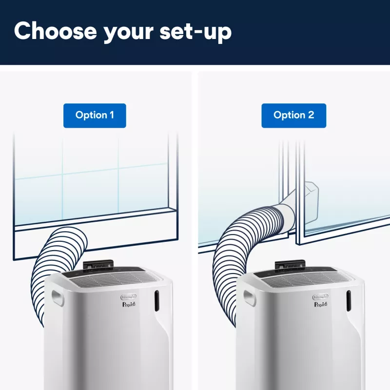 De’Longhi PAC EM82 tragbares Klimagerät 63 dB 1000 W Weiß