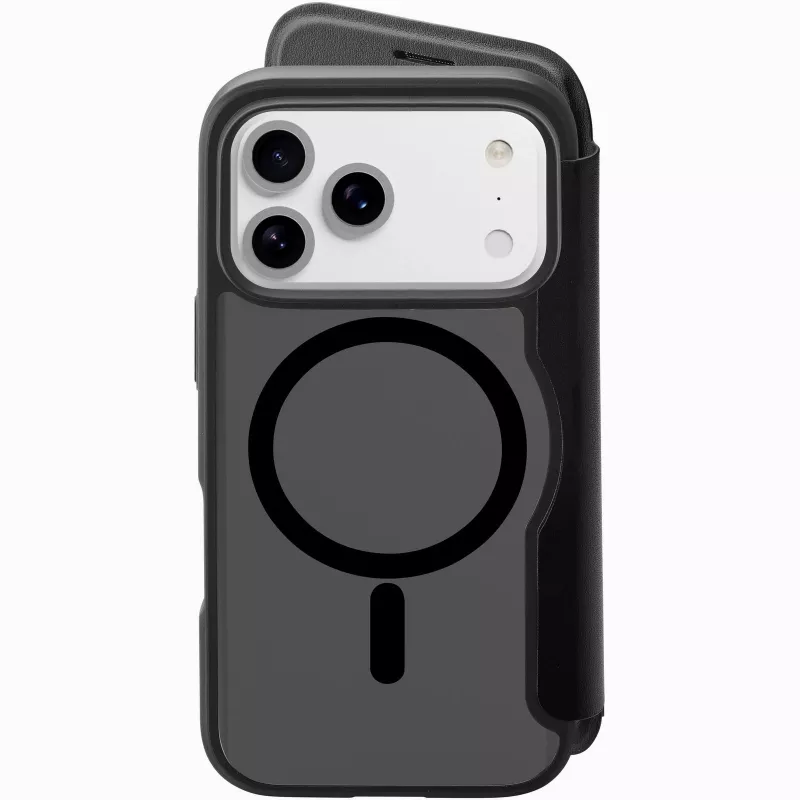 Cellularline Daily Mag - iPhone 17 Pro Max Buchhülle mit halbtransparentem Hartrücken kompatibel mit Magsafe®-Ökosystem