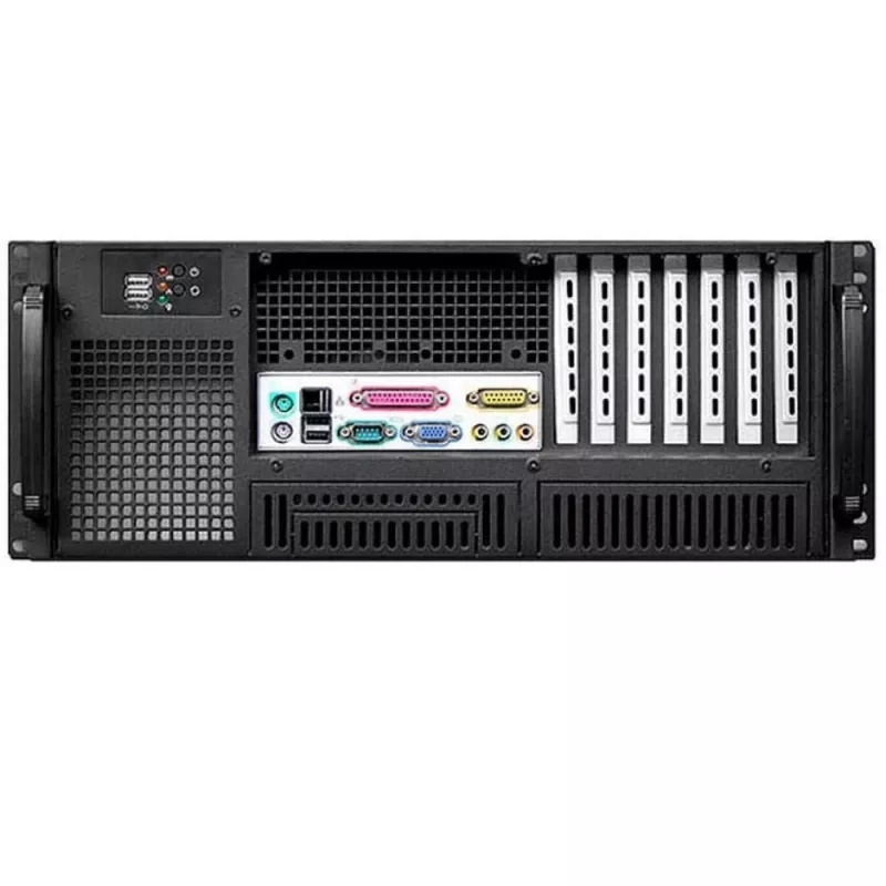 Techly Gehäuse Industrie-Rack 19/Desktop 4U Ultra Kompakt Schwarz I-CASE MP-P4HX-BLK6