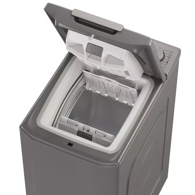 Candy TCA283DR2-S Waschmaschine Toplader 8 kg 1200 U/min Anthrazit