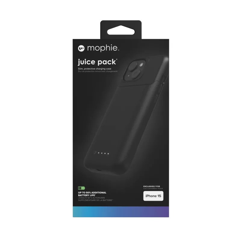 mophie Juice Packung Handyhülle 15,5 cm (6,1 Zoll) Cover Schwarz