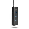 Axagon HUE-S2C Schnittstellen-Hub USB 3.2 Gen 1 (3.1 Gen 1) Type-A 5000 Mbit/s Schwarz
