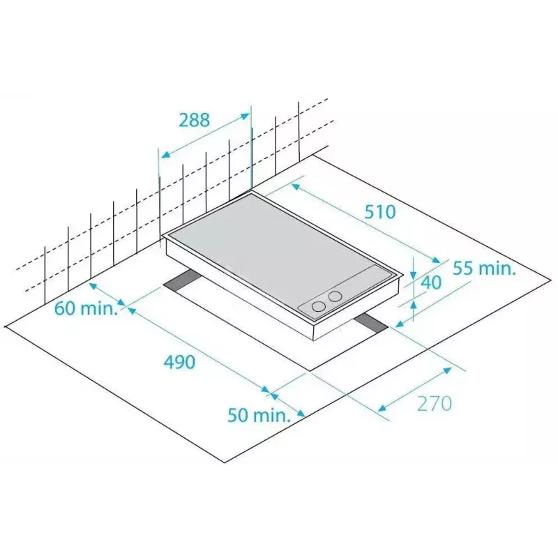 Beko HDMC 32400 TX Einbau-Keramikkochfeld, 2 Zonen, Touch-Steuerung