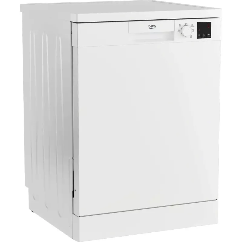 Freistehende Spülmaschine BEKO DVN05320W — 60 cm Breite, 13 Gedecke, 49 dB, 5 Programme, Energieeffizienzklasse E