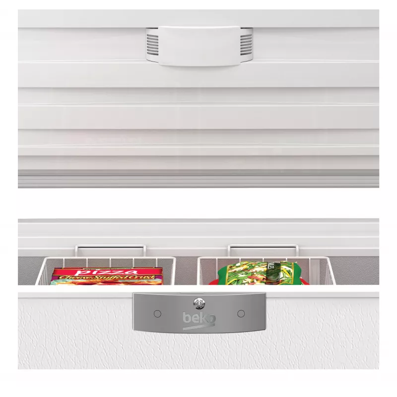 Beko HSM22340 Gefrierschrank Truhengefrierschrank Standgerät 230 L Weiß