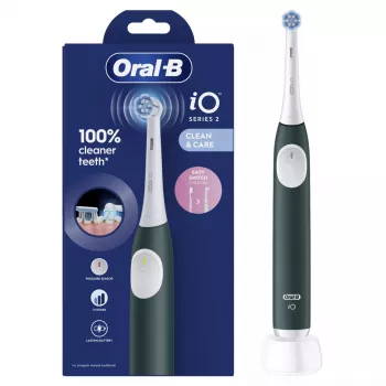 Elektrische Zahnbürste BRAUN Oral‑B iO2 (Modell iOS2.1C9.0G) Grün Forest
