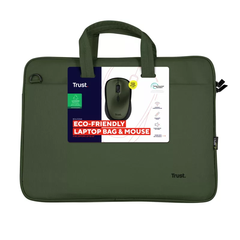 Trust Bologna 40,6 cm (16 Zoll) Aktenkoffer Grün