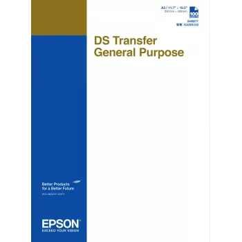 Transferpapier Epson C13S400077 für Tintenstrahldruck, A3 (297×420 mm), 100 Blatt, 87 g/m²