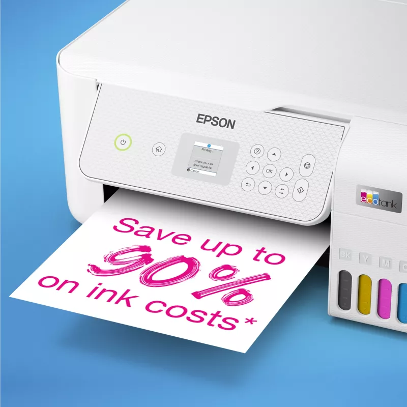 Multifunktionsdrucker Epson EcoTank L3286 — Tintenstrahl Farbe, A4, WLAN, nachfüllbarer EcoTank, 5760x1440 DPI, 33 Seiten/Min. (S/W), 15 Seiten/Min. (Farbe)