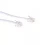 ACT Weiß 1 Meter flaches Telefonkabel mit RJ12-Steckern