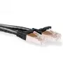 ACT 10 Meter SFTP CAT6A Patchkabel snagless mit RJ45-Steckern, schwarz