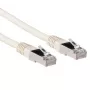 ACT Ivory 3 Meter LSZH SFTP CAT6A Patchkabel mit RJ45-Steckern