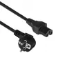 ACT Netzkabel CEE 7/7 Stecker (gewinkelt) – C15 schwarz 1 m