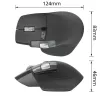 ACT AC5147 kabellose Maus, Bluetooth/USB, Silent Click, 4800 DPI, grau