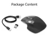 ACT AC5147 kabellose Maus, Bluetooth/USB, Silent Click, 4800 DPI, grau