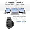 ACT AC5147 kabellose Maus, Bluetooth/USB, Silent Click, 4800 DPI, grau