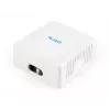 Gembird NCAC-2U5E-01 Aufputz-Netzwerkdose, 2x RJ45 Cat5e, Weiß
