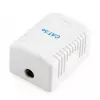 Gembird NCAC-1F5E-01 geschirmte Aufputz-Netzwerkdose, 1x RJ45 Cat5e, Weiß