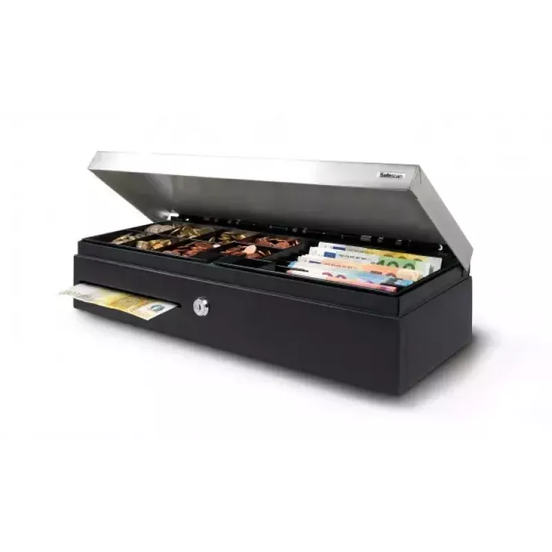 Safescan SD-4617S Standard Duty Geldlade, Schwarz/Silber