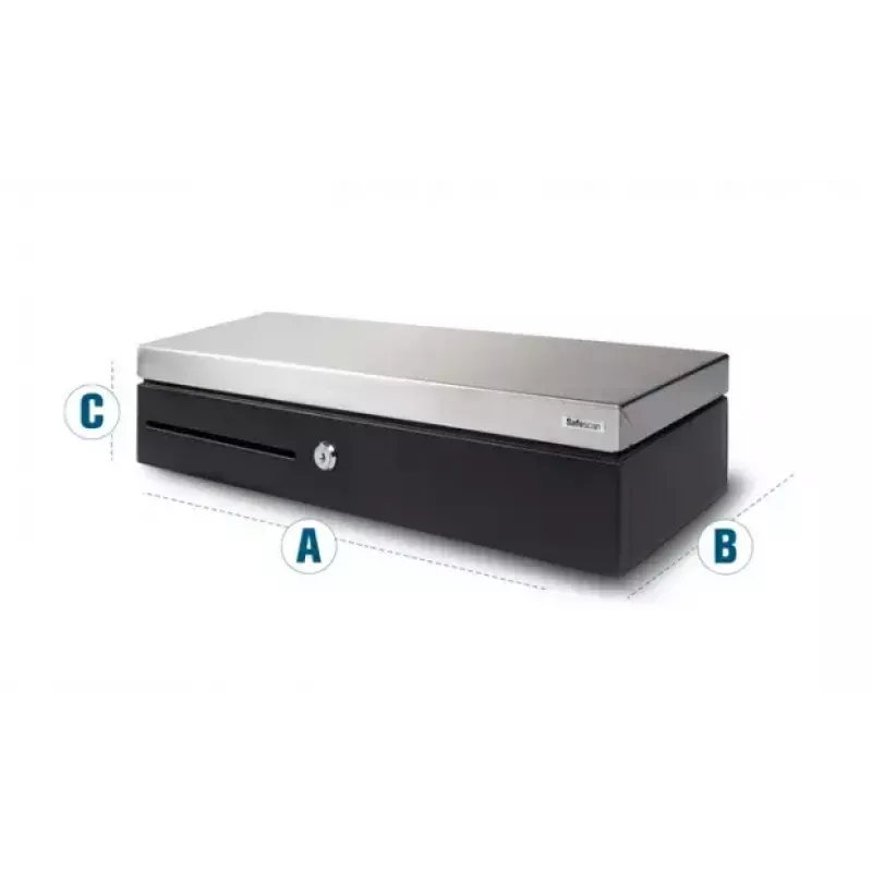 Safescan SD-4617S Standard Duty Geldlade, Schwarz/Silber