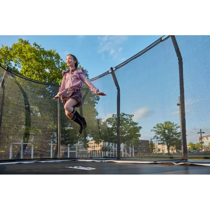 Oberirdisches Trampolin Salta Premium Schwarz Edition Rechteckig