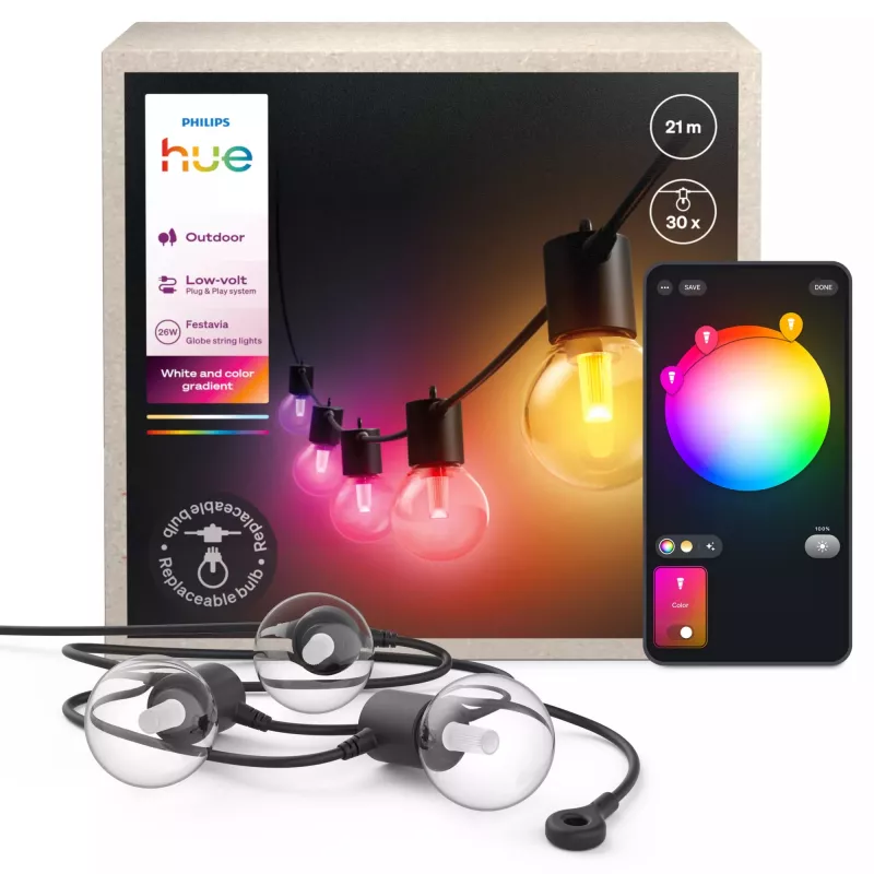 Philips Hue White and Colour Ambience Smart String Light Bluetooth/Zigbee 25,6 W